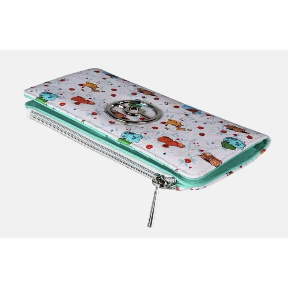 POKEMON CHARACTERS Zippered Card Money WALLET CLUTCH Pikachu Bulbasaur Eevee NEW